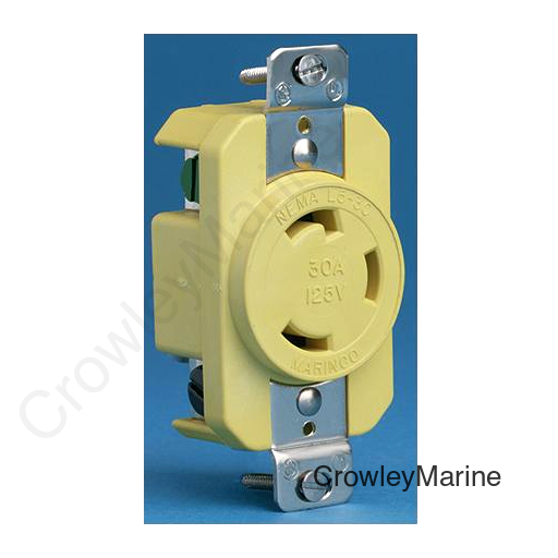 Marinco 30A/125V Locking Receptacle