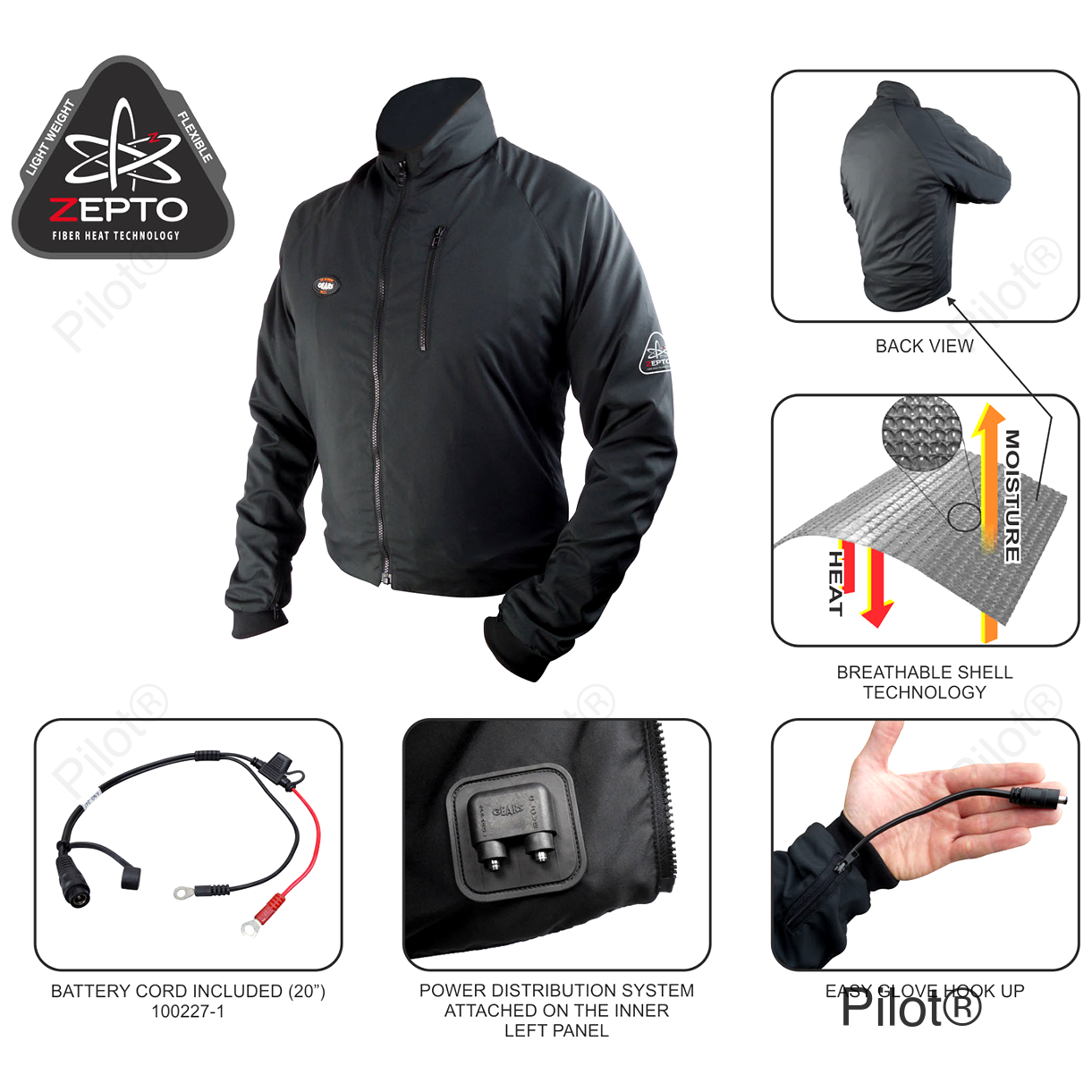 Gen X-4 Heated Jacket Liner - Black - 2XL