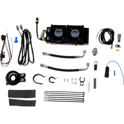 Side Mount Oil Cooler Kit - Naked - Black