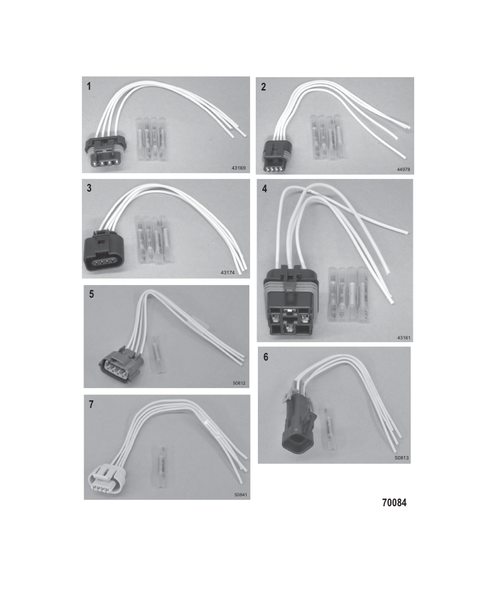 4-Pin Connectors - Serial Range Accessories Harness Repair All & Up ...