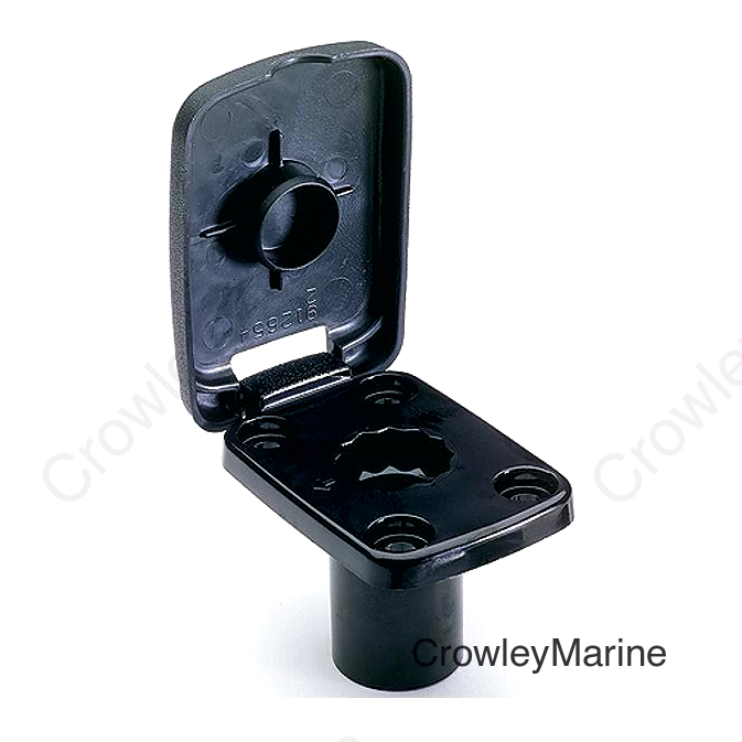 Attwood Rod Holder Flush Mount Black