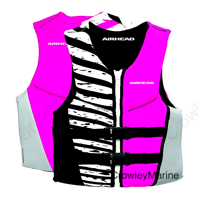 Airhead 1007703BHP Wicked Neolite Kwik-Dry Women's Vest, Pink/Black/White, Youth Size