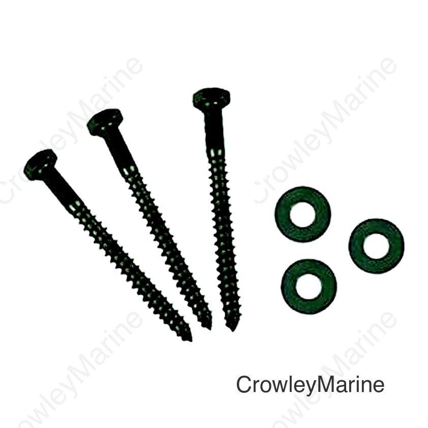 AP Products 012LW25  3/8 x 4 Hex Lag Screw w/Washers, 25 Pack