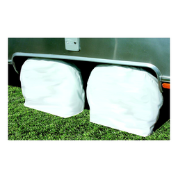 Camco 45333 Tire & Wheel Protectors,  30"-32", Colonial White, 1 pr. thumbnail-1
