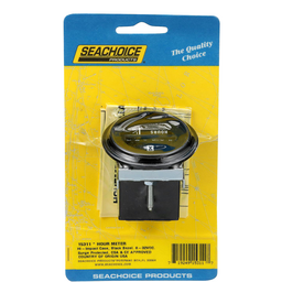Seachoice Hourmeter Gauge for Boats, Round, 2 in., Black Bezel thumbnail-2