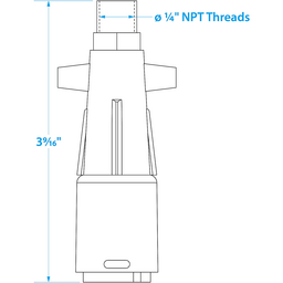 Seachoice Deluxe Fuel Connector for Mercury, Female, 1/4 in. NPT thumbnail-7