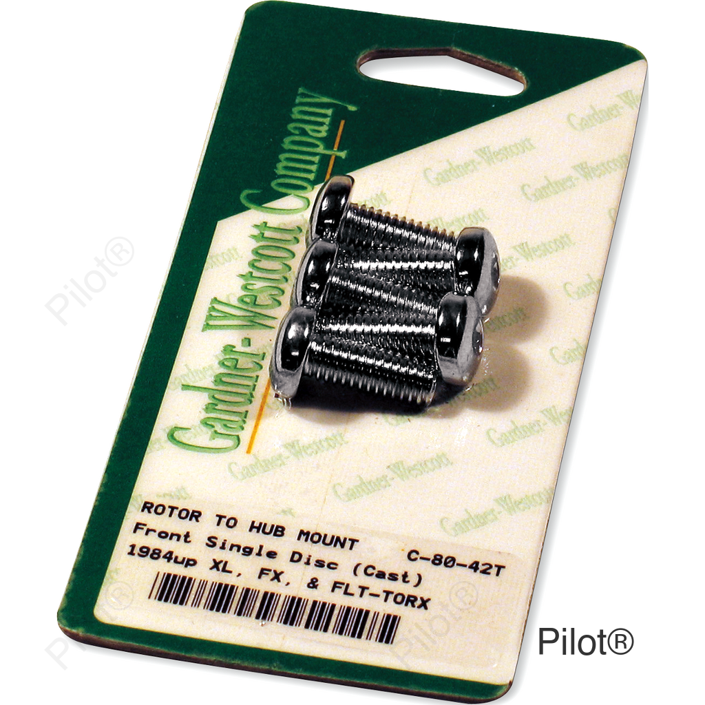 Rotor Bolt Set - Cast - Chrome