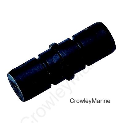 Sea-Dog 2733001 Tube Connector, 7/8" Black Pr.
