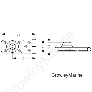 Stainless Steel Locking Hasp - Sea-Dog Line - 221155 (221155-1)