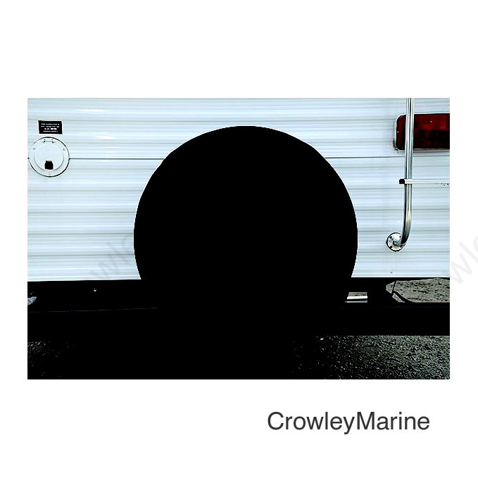 ADCO Vinyl Solid Spare Tire Cover, 27" Black