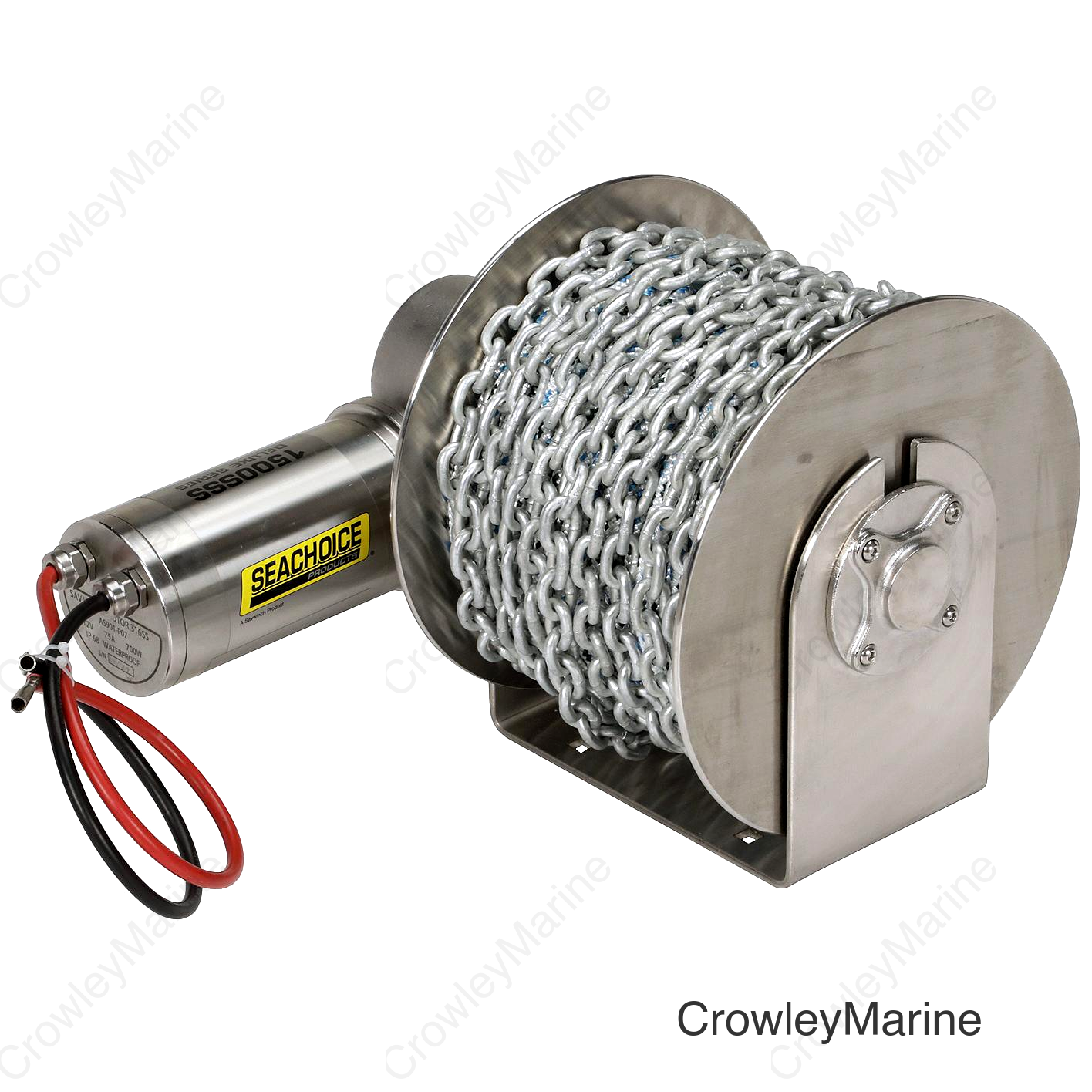 Seachoice Deluxe Stainless Steel Drum Winch Kit, For Boats Up to 26 Ft.