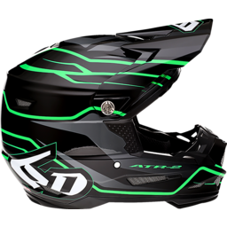 ATR-2 Helmet - Phase - Black/Green - Large thumbnail-3
