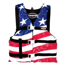 Stars & Stripes PFD Vest - Red/White/Blue - One Size thumbnail-0