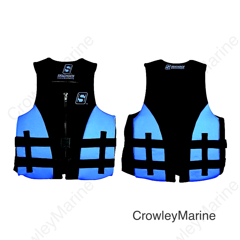 Seachoice Evoprene Multi-Sport Life Jacket - S - Blue/Black, Fits Chest 30-33 in, USCG Level 70