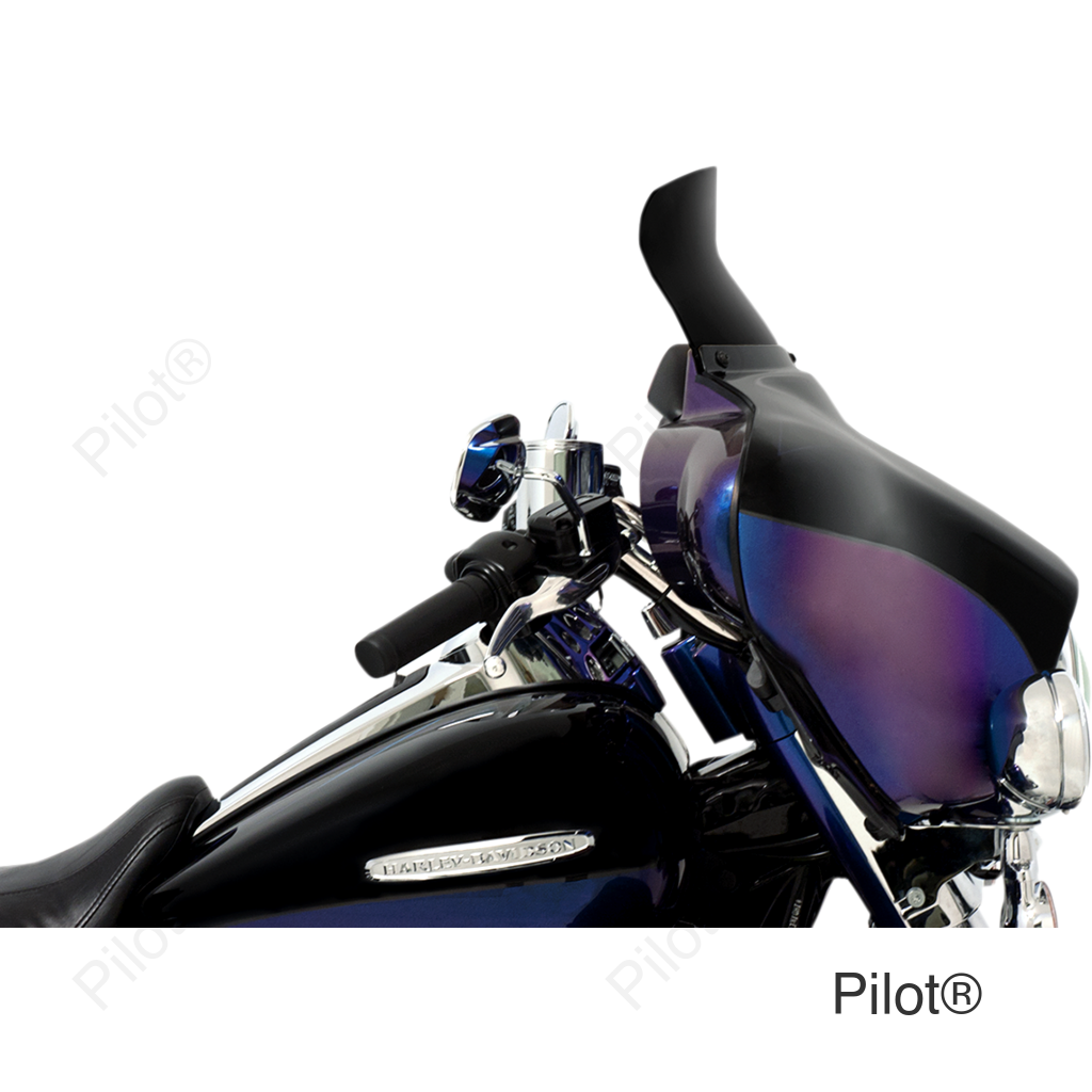 Batwing Spoiler Shield - 6.5" - Dark Black Smoke