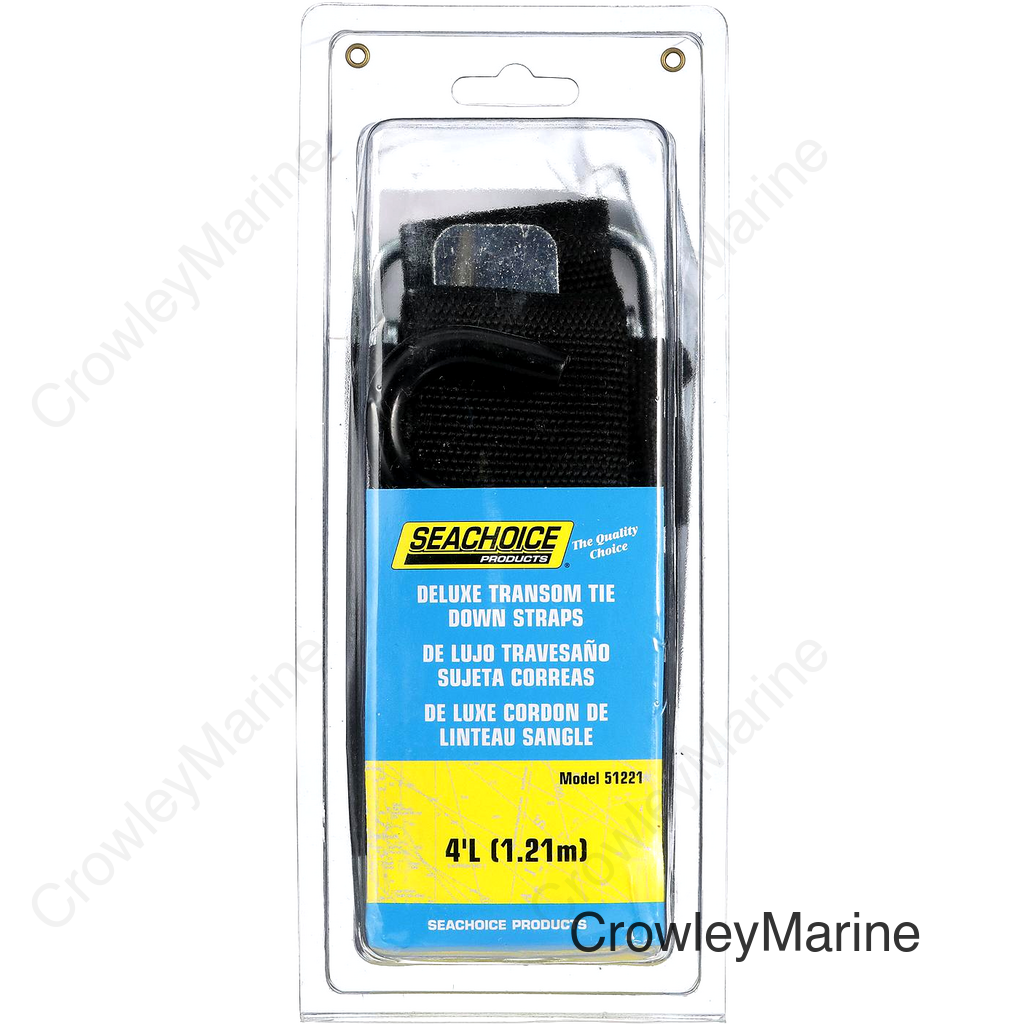 Seachoice Heavy Duty Transom Tie Down Boat Strap, 48 In., With S Hook