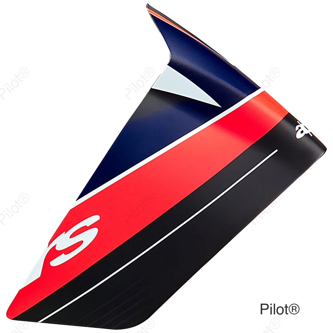 Supertech R10 Spoiler - Race - Team - Matte Black/Carbon Red Fluo/Blue