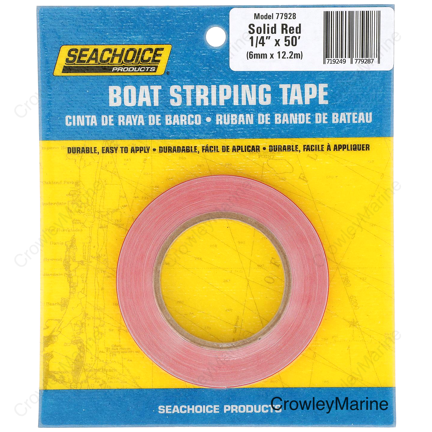 Seachoice 77928 Boat Striping Tape, Red
1/4" x 50'