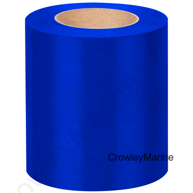 Blue Serrated Heat Shrink Tape 6" PE 333 SRB-144mm x 55m