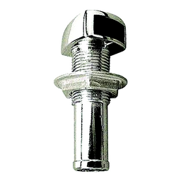 Straight Gas Tank Vent, Chrome/Zinc thumbnail-1