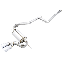 AWE Tuning Ford Focus ST Touring Edition Cat-back Exhaust - Non-Resonated - Chrome Silver Tips thumbnail-0