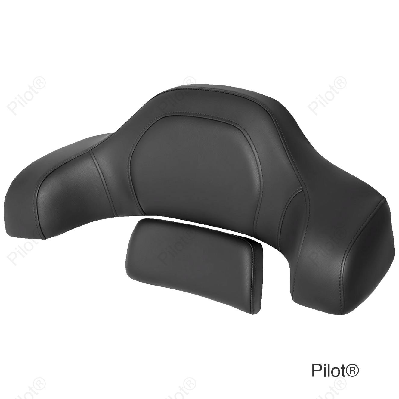 RoadSofa™ Tour-Pak® Pad - Black w/ Black Stitching - Indian '14-'22