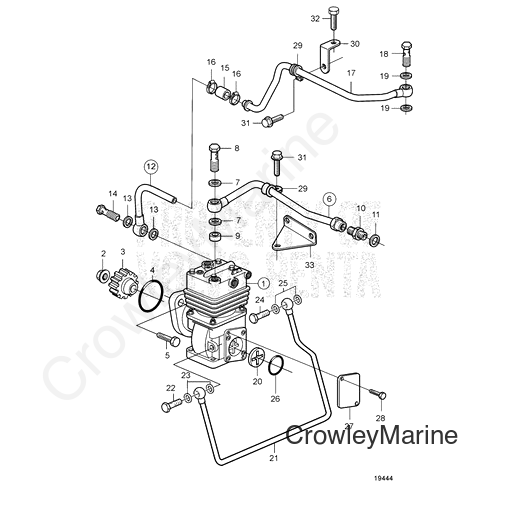 Coolant Pipe(V2) - Volvo Penta (20536802)