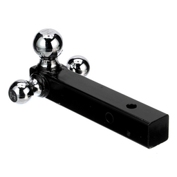 Seachoice Tri Ball Mount Solid Shank Trailer Hitch, 2 in., Chrome thumbnail-1