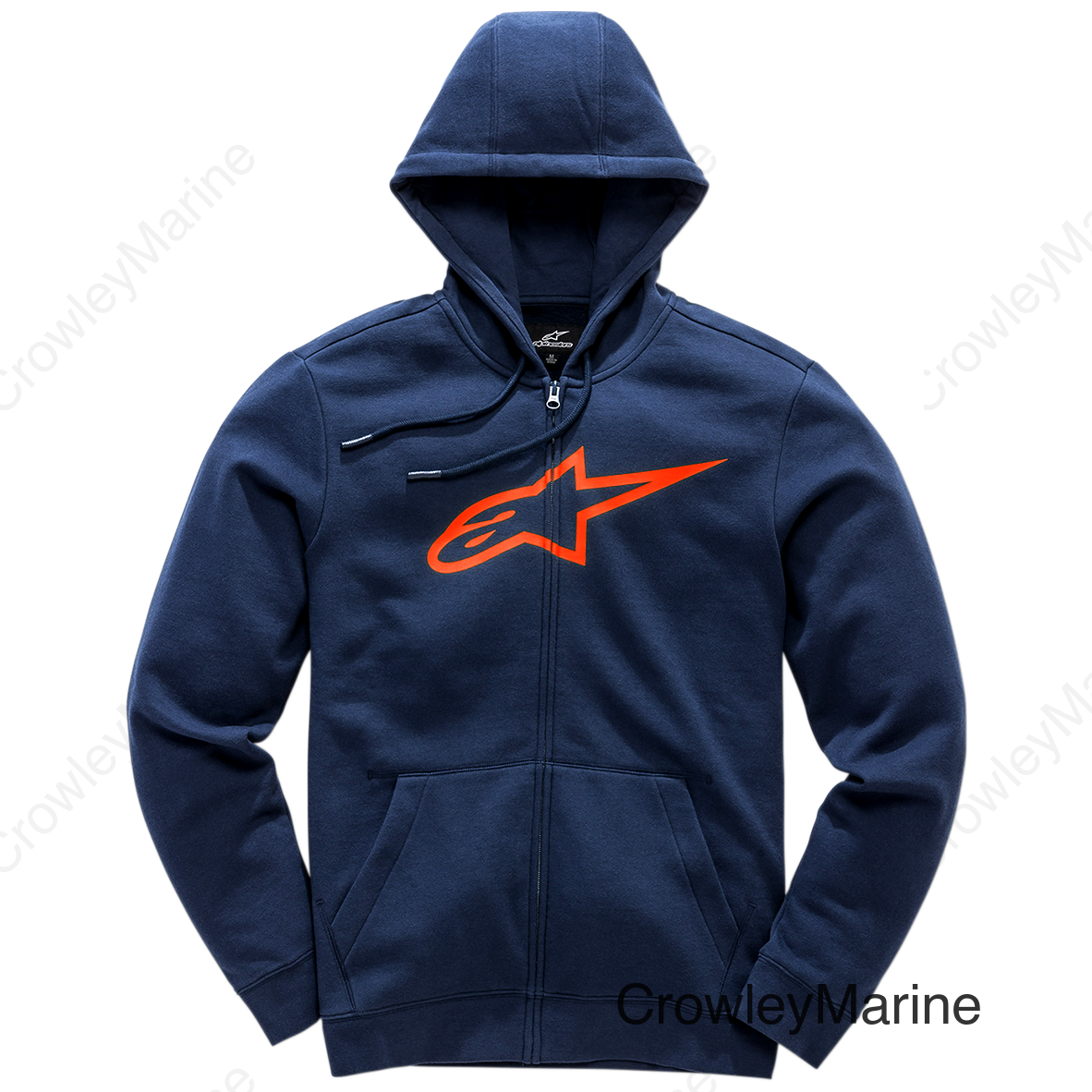 Ageless 2 Zip Hoodie - Navy/Red - Medium