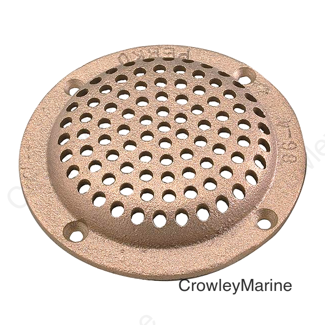 3-1/2" Round Bronze Strainer for 1" T-Hulls