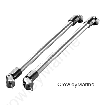 13" WINDSHIELD SUP BAR-ANOD CH (1637)