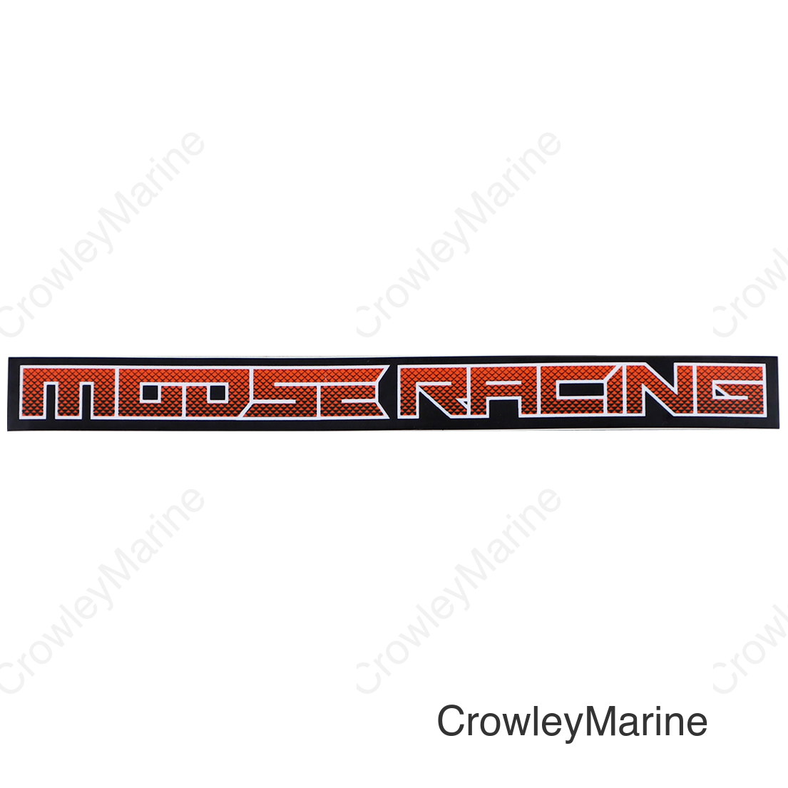 DECAL MOOSE CORP 6" OR/WH