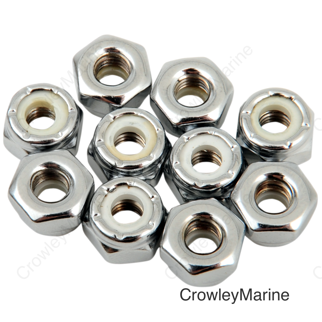 10-32 CHR NYLON NUT