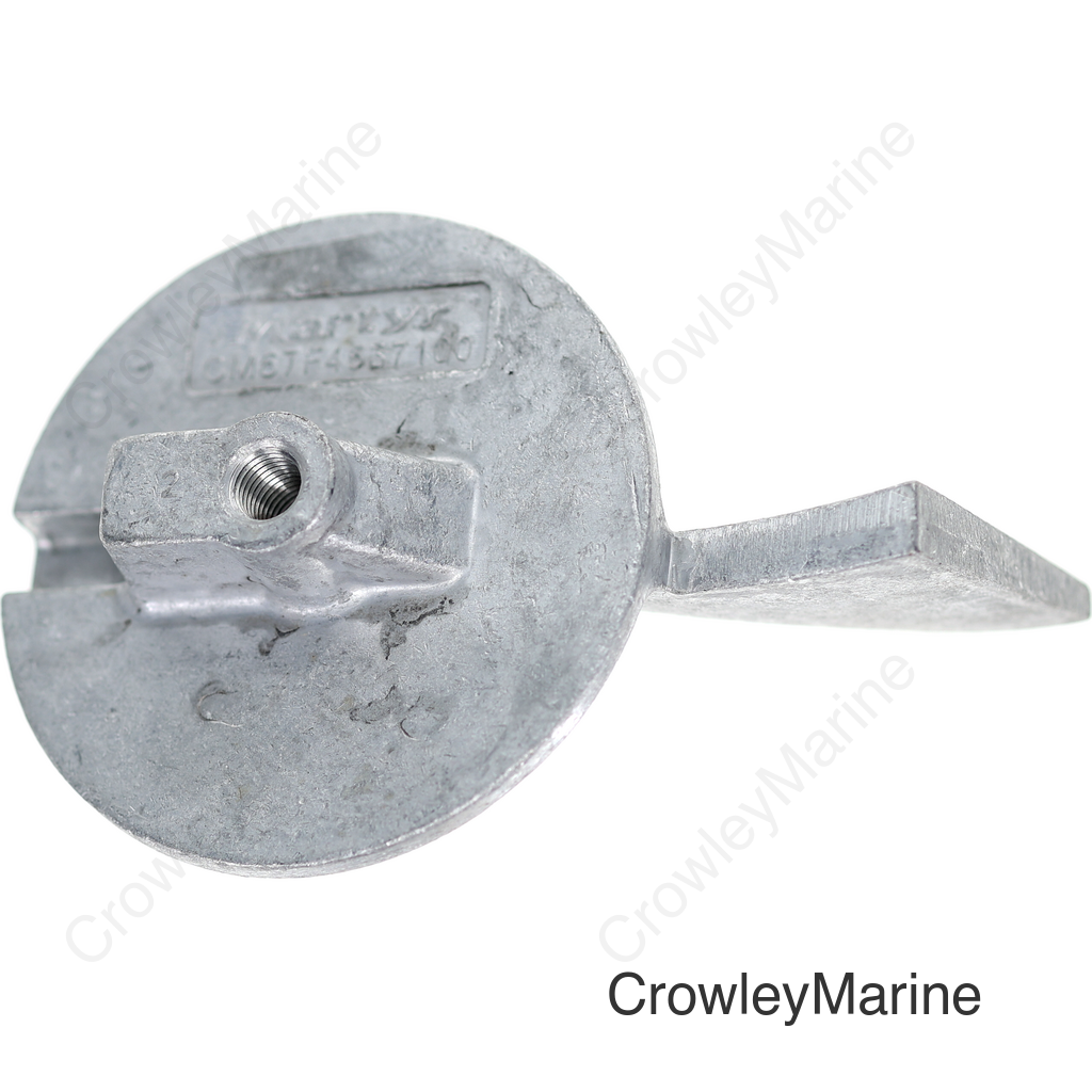 Anode, Trim Tab Lower Unit Gearcase Aluminum