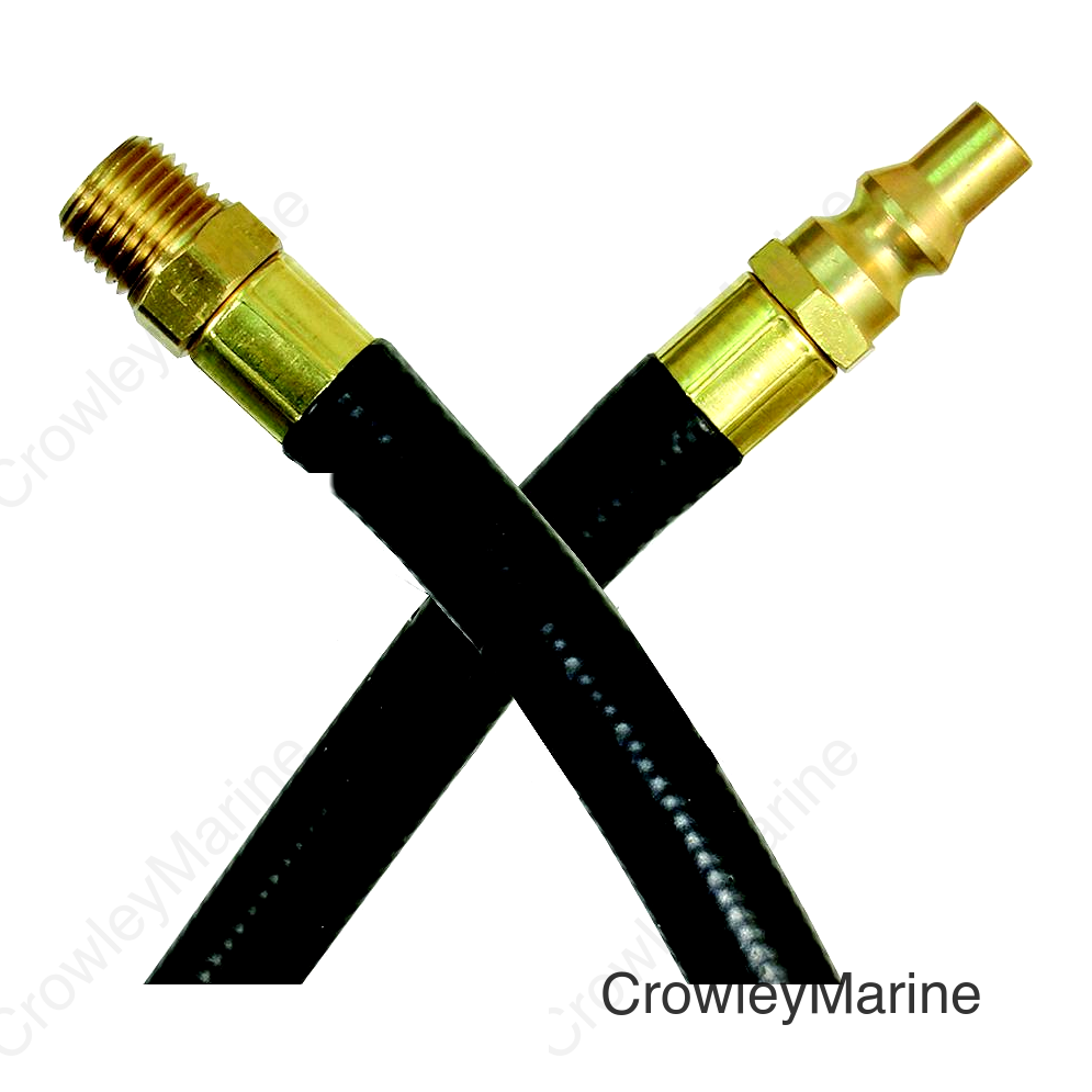 JR Products RV Rubber Appliance Hose with 1/4" Male Pipe Thread & Quick Disconnect Male Ends