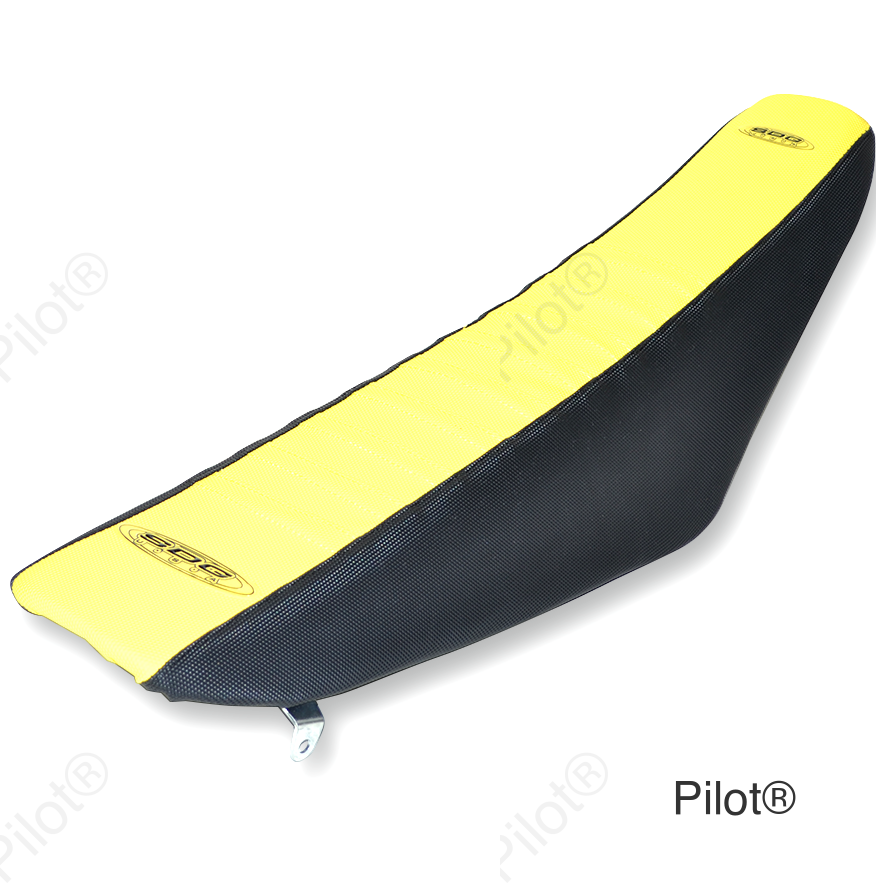 Pleated Seat Cover - Yellow Top/Black Sides