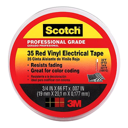 #35 Vinyl Elect Tape 3/4 Red thumbnail-0