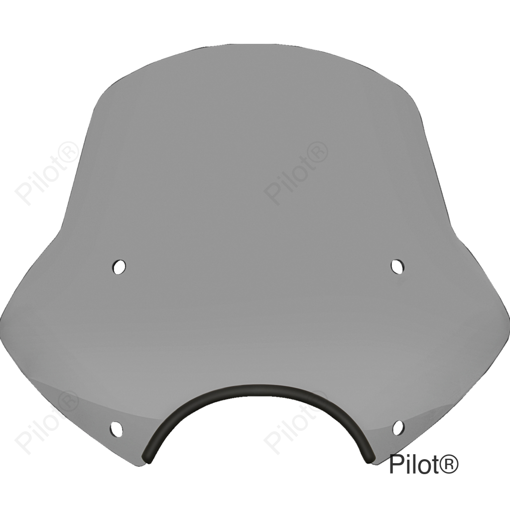 Speed Demon Sportshields - 15" - 9" Headlight Cutout - Black Smoke