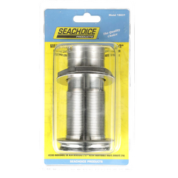 Seachoice Mega-Flow Dripless Thru Hull Fitting, 316 Stainless Steel, Fits 1-1/2 In. Hose, 1-1/2 In. Max. Hull thumbnail-2