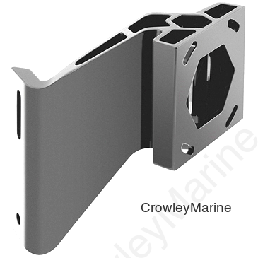 4" Rise, 2" Setback, Starboard, White