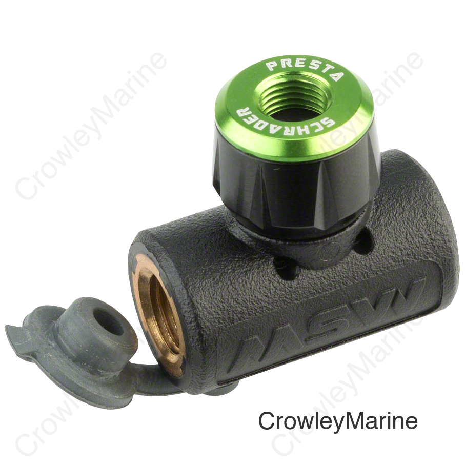 MSW Windstream Push 100 Inflator Head Silver