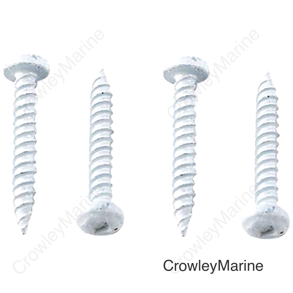 AP Products 012-PSQ-500W 8X1 Pan Head Square Recess Screw, Polar White, 500 Pack