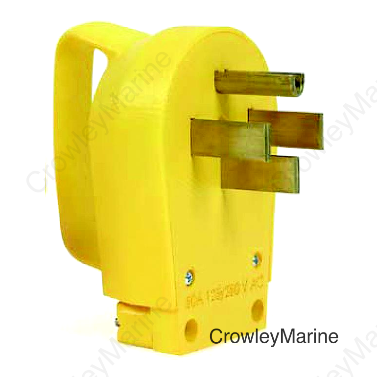 Camco 55252 Yellow PowerGrip Replacement RV Plug with Handle