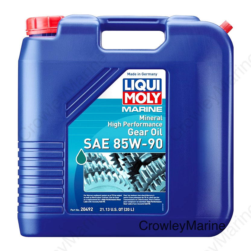 LIQUI MOLY 20L Marine High Performance Gear Oil SAE 85W90