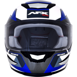FX-99 Helmet - Recurve - Pearl White/Blue - Small thumbnail-2