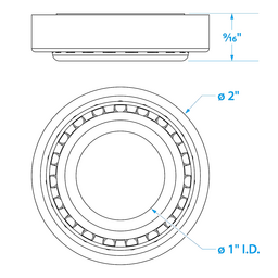 Seachoice Marine Boat Trailer Wheel Bearing Kit, 1 In. Axle, Set of 2 thumbnail-2