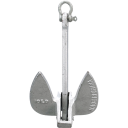 Seachoice Navy Anchor, Aluminum Plated Cast Iron, Silver, 10 Lbs. thumbnail-3