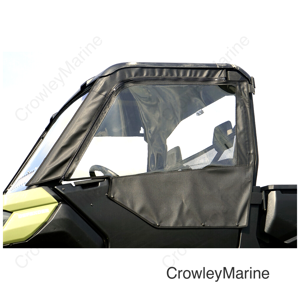 Soft Upper Doors - Black - Can-Am Defender