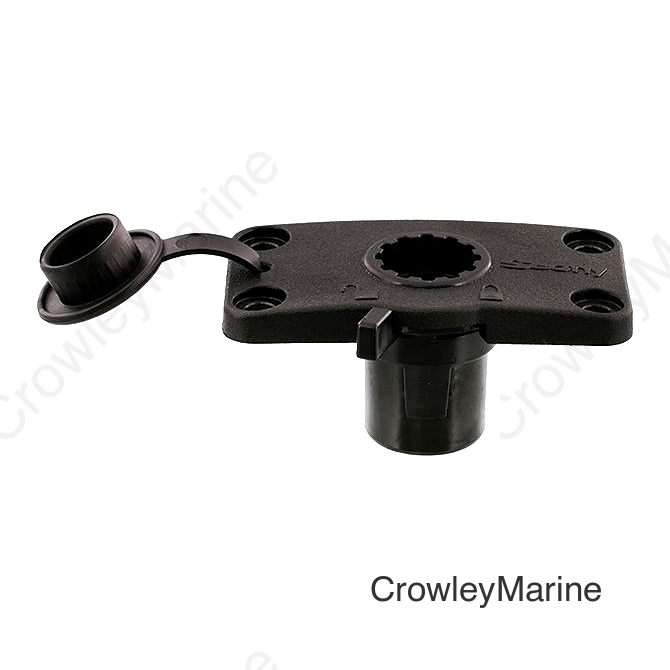 Scotty 244LBK Flush Mount Bracket, Black, Locking