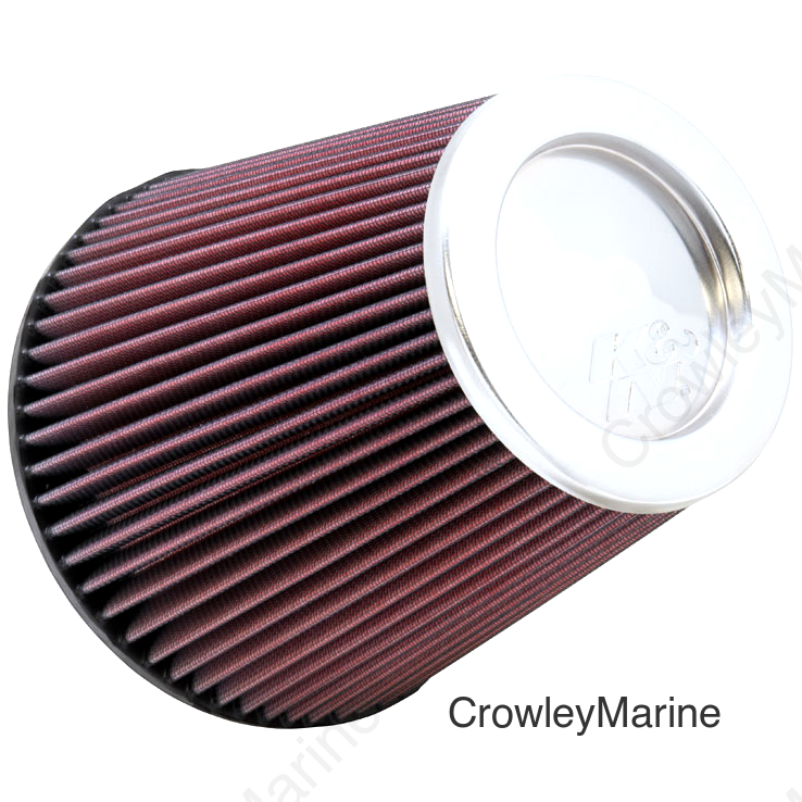 K&N Round Tapered Universal Air Filter 6 inch Flange 7 1/2 inch Base 5 inch Top 7 1/2 inch Height